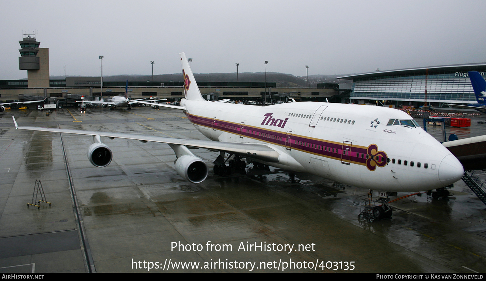 Aircraft Photo of HS-TGA | Boeing 747-4D7 | Thai Airways International | AirHistory.net #403135