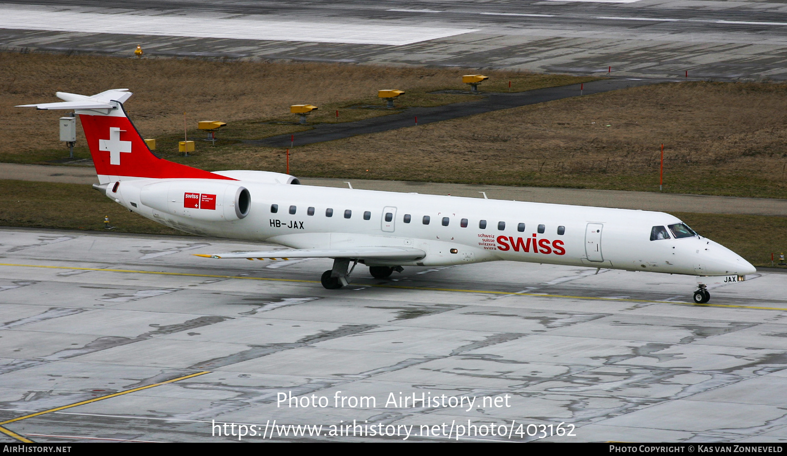 Aircraft Photo of HB-JAX | Embraer ERJ-145LU (EMB-145LU) | Swiss International Air Lines | AirHistory.net #403162