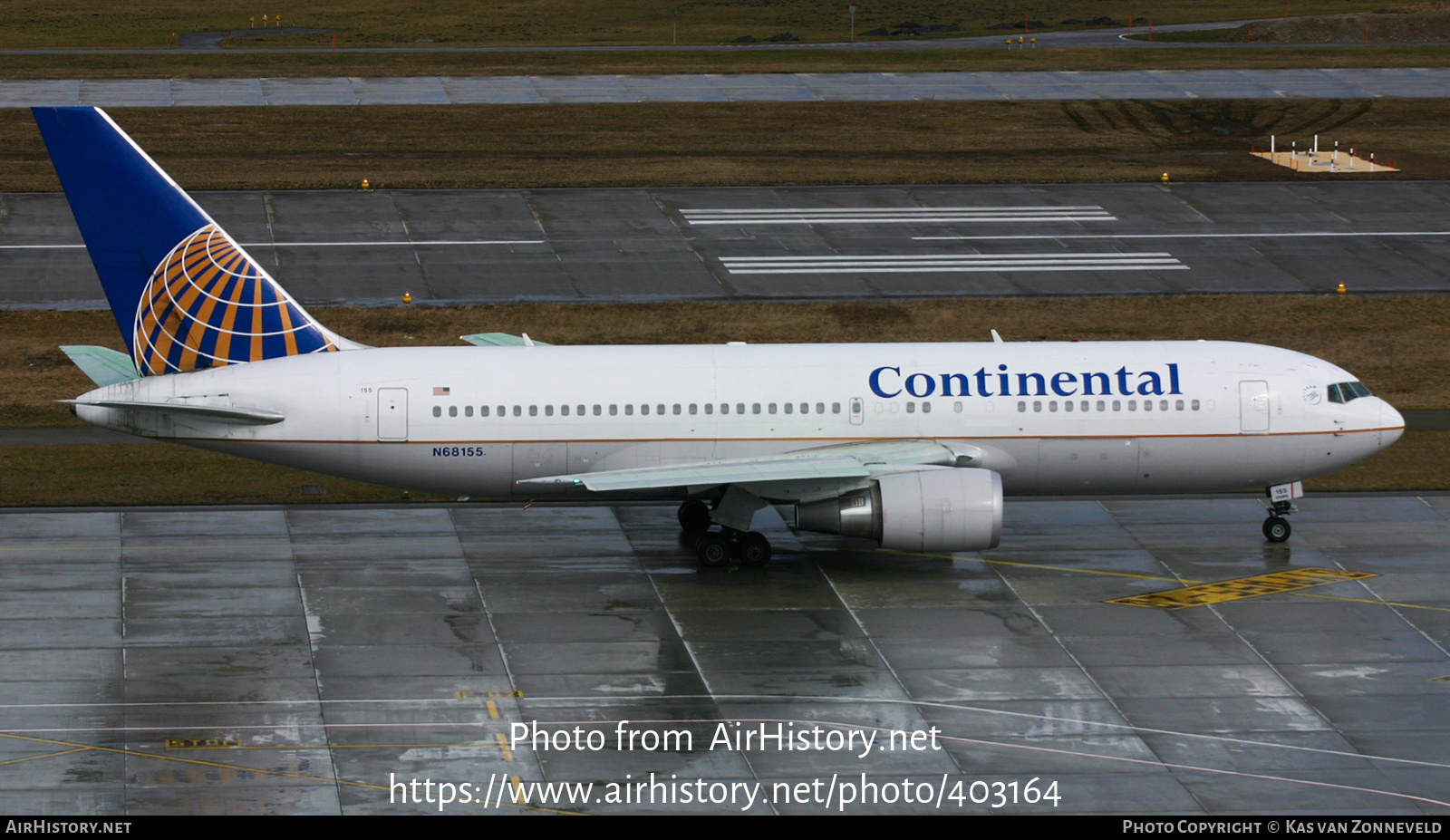 Aircraft Photo of N68155 | Boeing 767-224/ER | Continental Airlines | AirHistory.net #403164