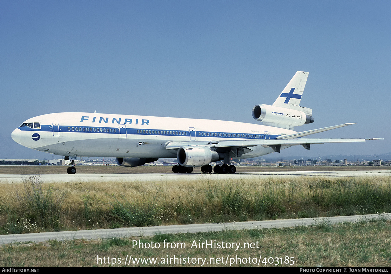 Aircraft Photo of OH-LHD | McDonnell Douglas DC-10-30 | Finnair | AirHistory.net #403185