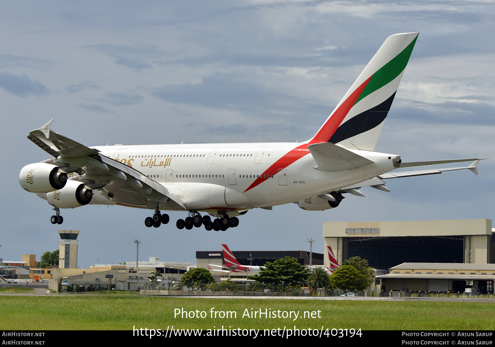 Aircraft Photo of A6-EEC | Airbus A380-861 | Emirates | AirHistory.net #403194