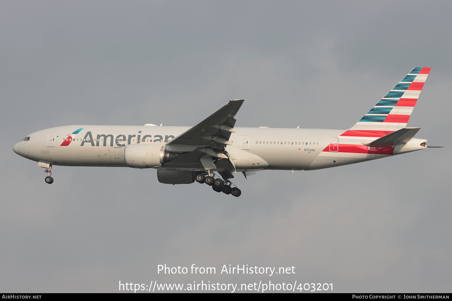 Aircraft Photo of N752AN | Boeing 777-223/ER | American Airlines | AirHistory.net #403201