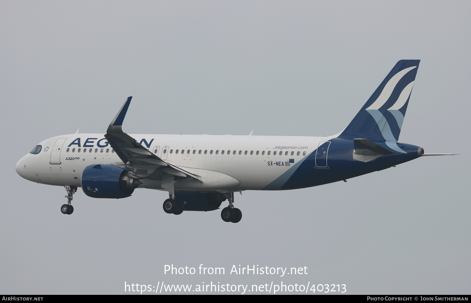 Aircraft Photo of SX-NEA | Airbus A320-271N | Aegean Airlines | AirHistory.net #403213