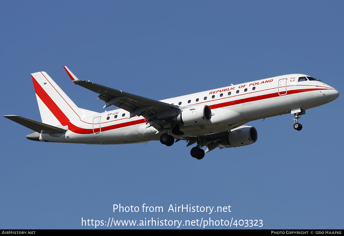 Aircraft Photo of SP-LIG | Embraer 175LR (ERJ-170-200LR) | Republic of Poland - Rzeczpospolita Polska | AirHistory.net #403323