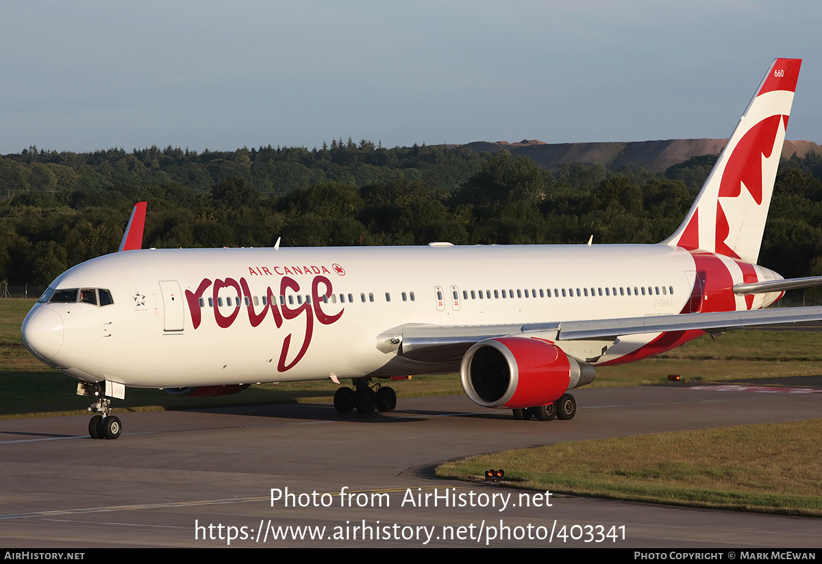 Aircraft Photo of C-GHLU | Boeing 767-333/ER | Air Canada Rouge | AirHistory.net #403341