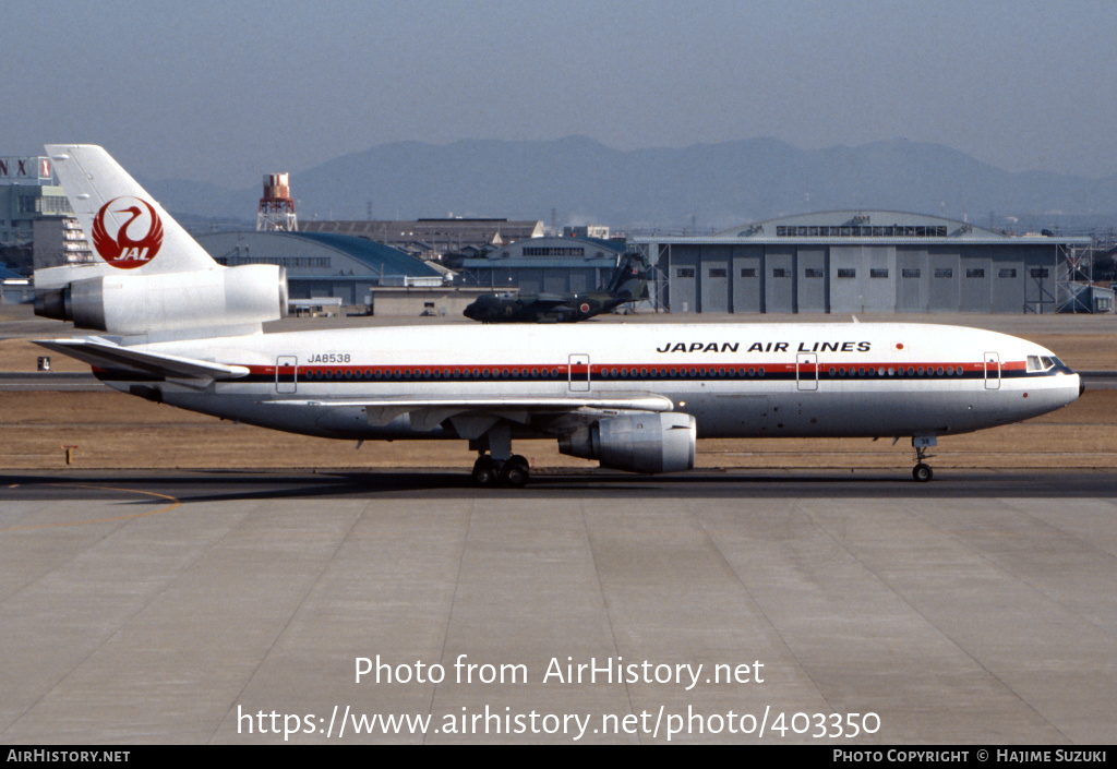 Aircraft Photo of JA8538 | McDonnell Douglas DC-10-40I | Japan Air Lines - JAL | AirHistory.net #403350