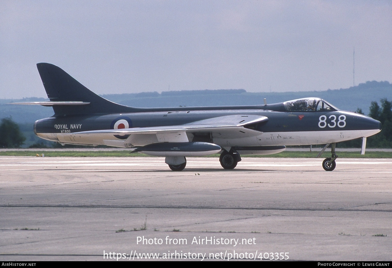 Aircraft Photo of WT806 | Hawker Hunter GA11 | UK - Navy | AirHistory.net #403355