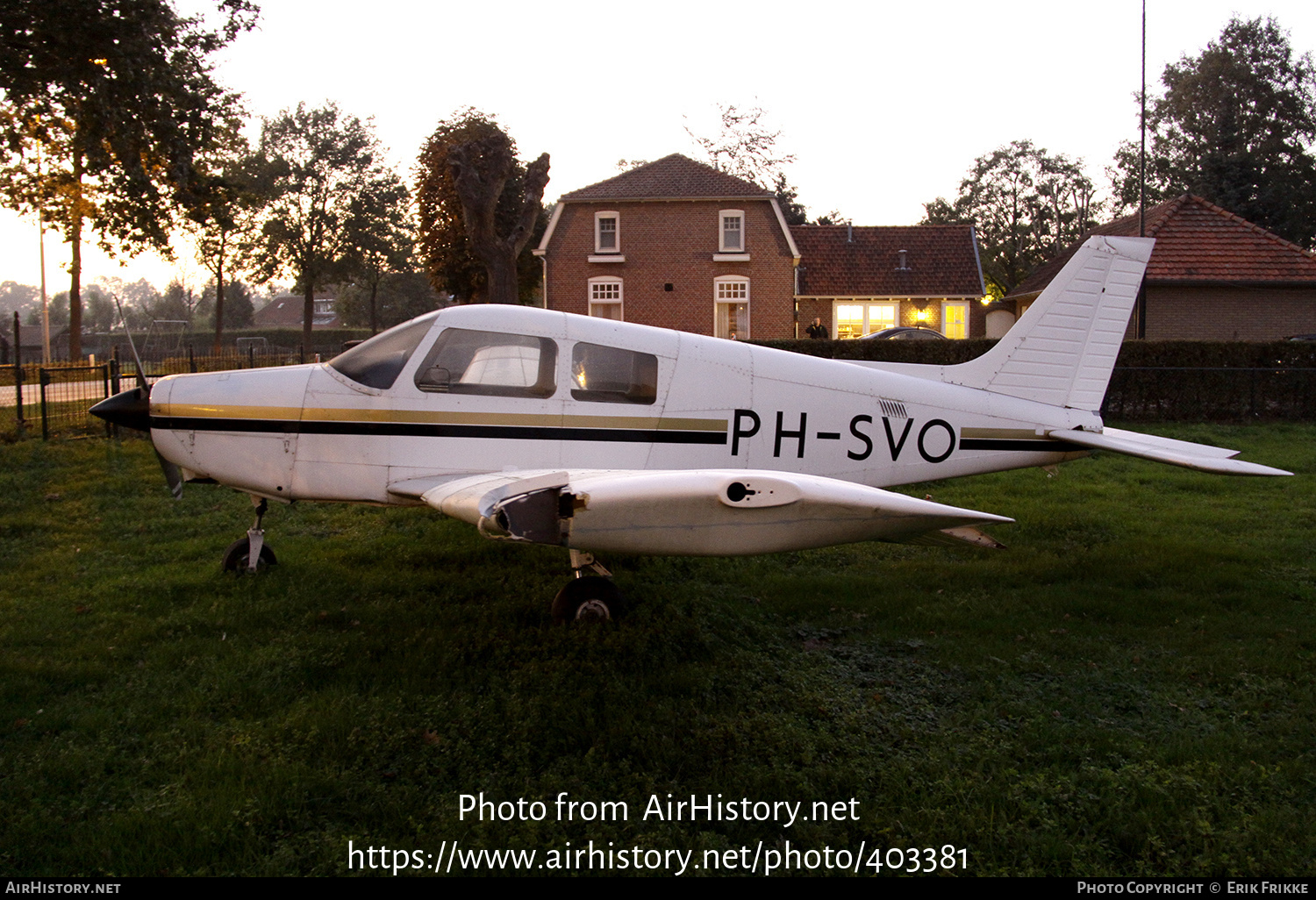 Aircraft Photo of PH-SVO | Piper PA-28-161 Cadet | AirHistory.net #403381