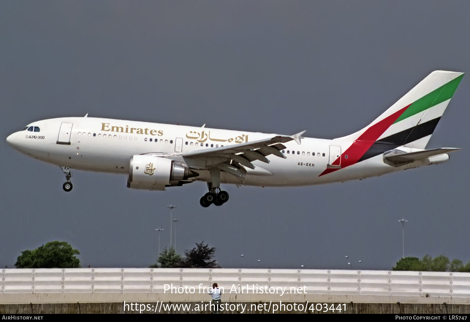 Aircraft Photo of A6-EKH | Airbus A310-308 | Emirates | AirHistory.net #403441