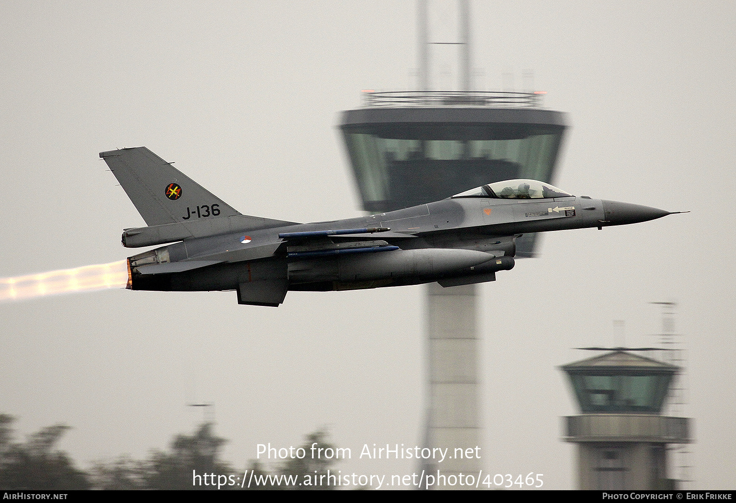 Aircraft Photo of J-136 | General Dynamics F-16AM Fighting Falcon | Netherlands - Air Force | AirHistory.net #403465