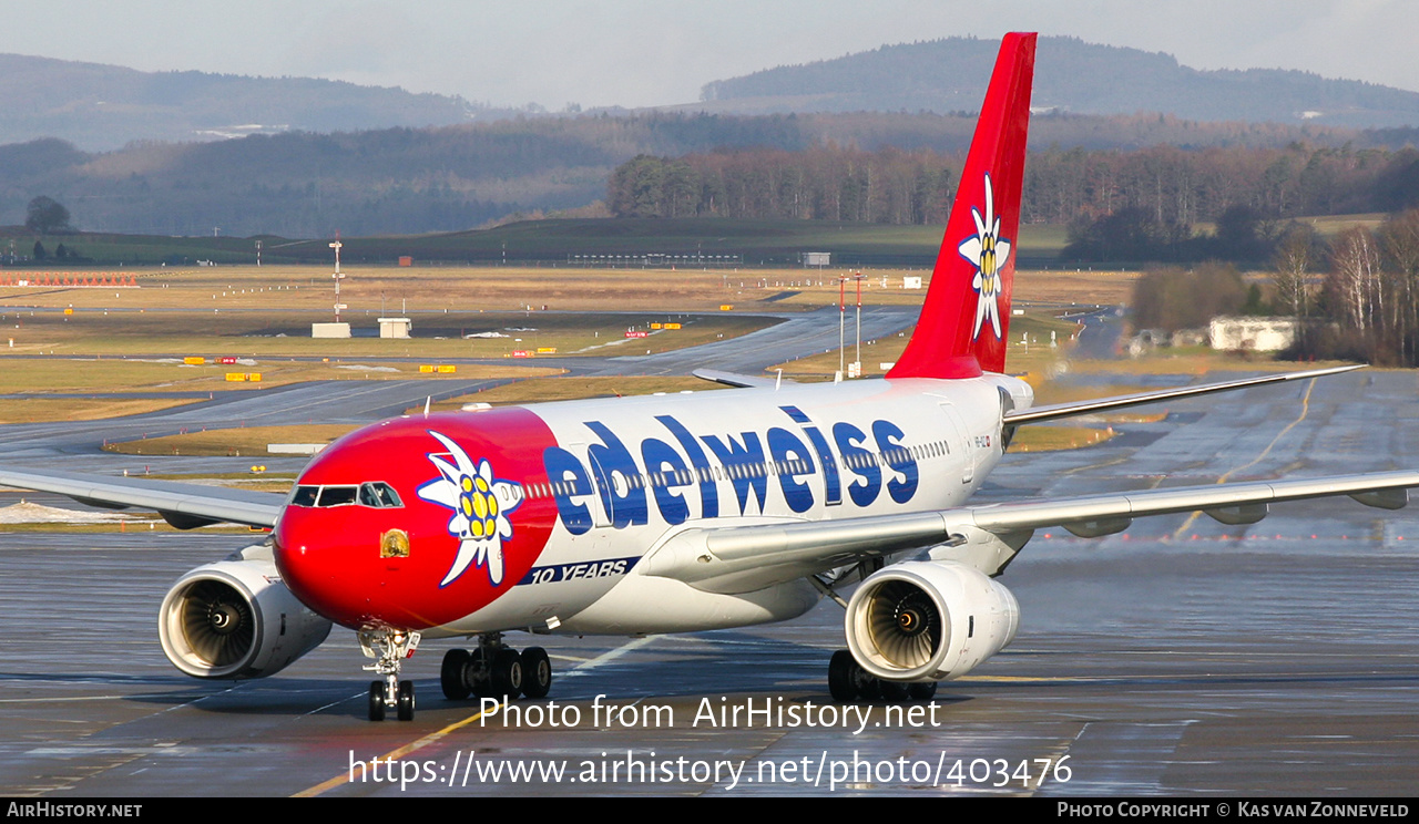 Aircraft Photo of HB-IQZ | Airbus A330-243 | Edelweiss Air | AirHistory.net #403476