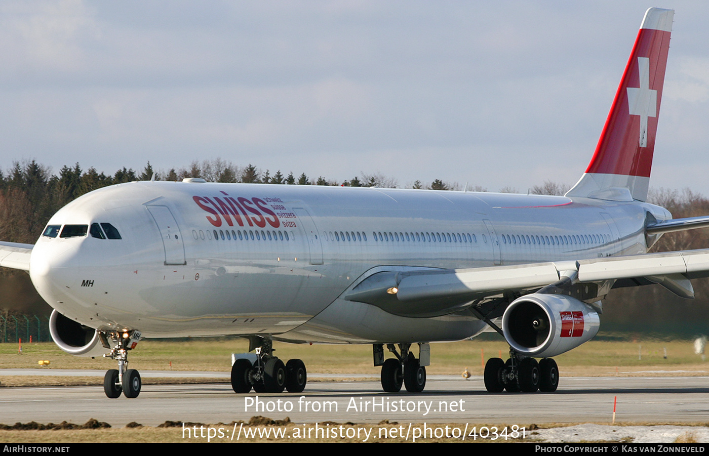 Aircraft Photo of HB-JMH | Airbus A340-313 | Swiss International Air Lines | AirHistory.net #403481