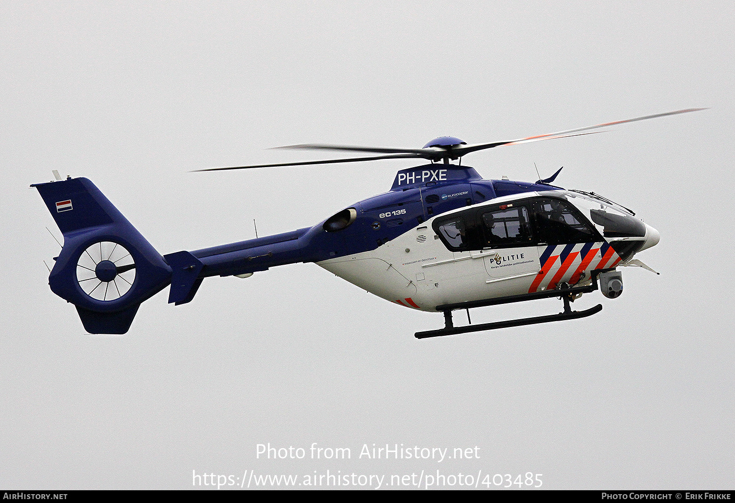 Aircraft Photo of PH-PXE | Eurocopter EC-135P-2+ | Politie | AirHistory.net #403485