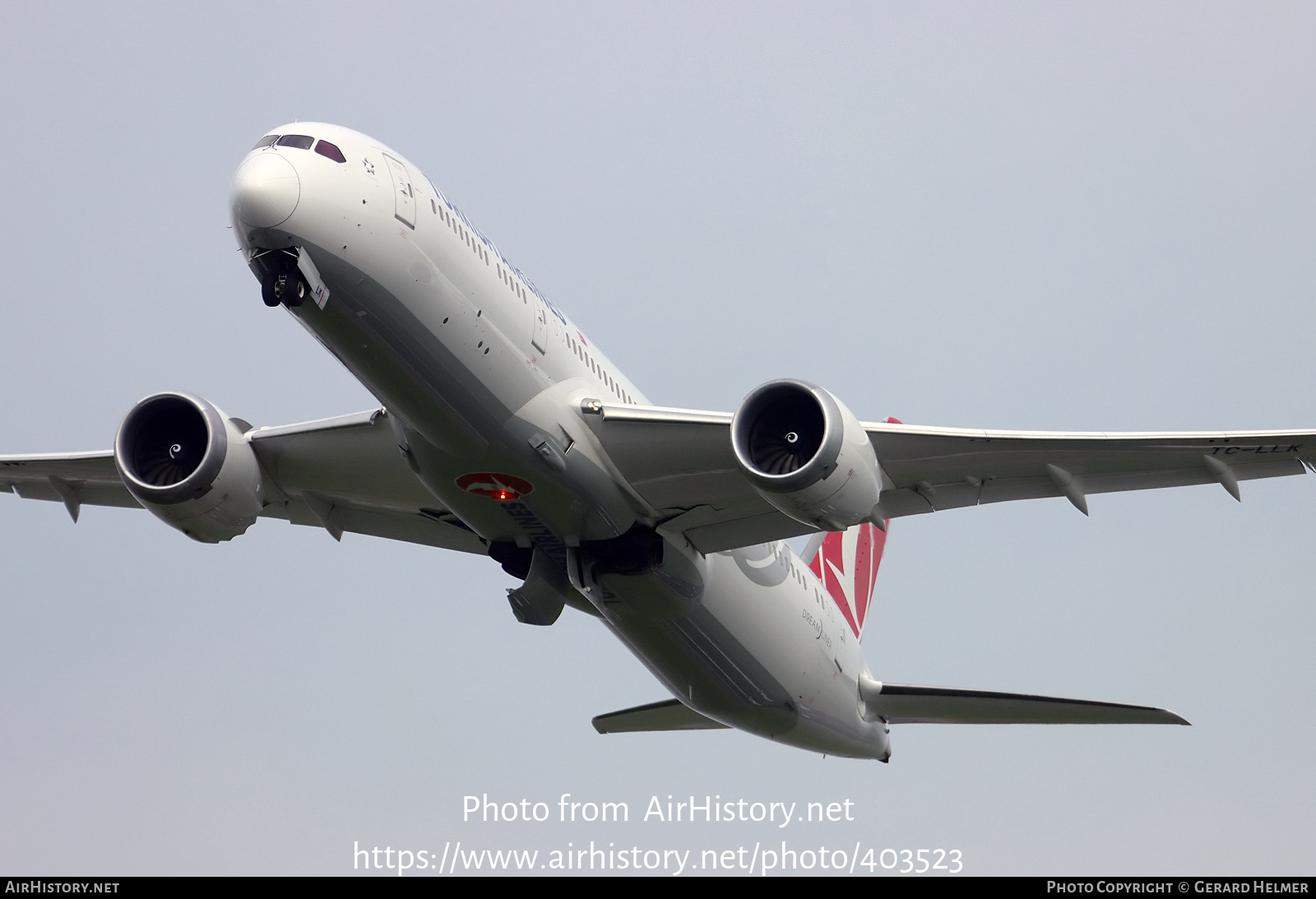 Aircraft Photo of TC-LLK | Boeing 787-9 Dreamliner | Turkish Airlines | AirHistory.net #403523