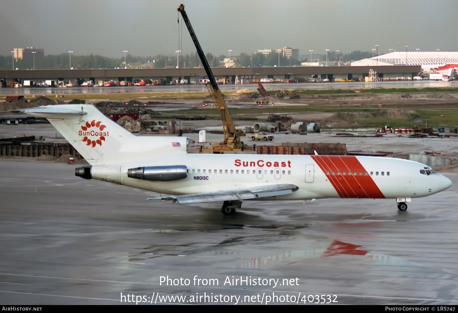 Aircraft Photo of N801SC | Boeing 727-191 | SunCoast Airlines | AirHistory.net #403532