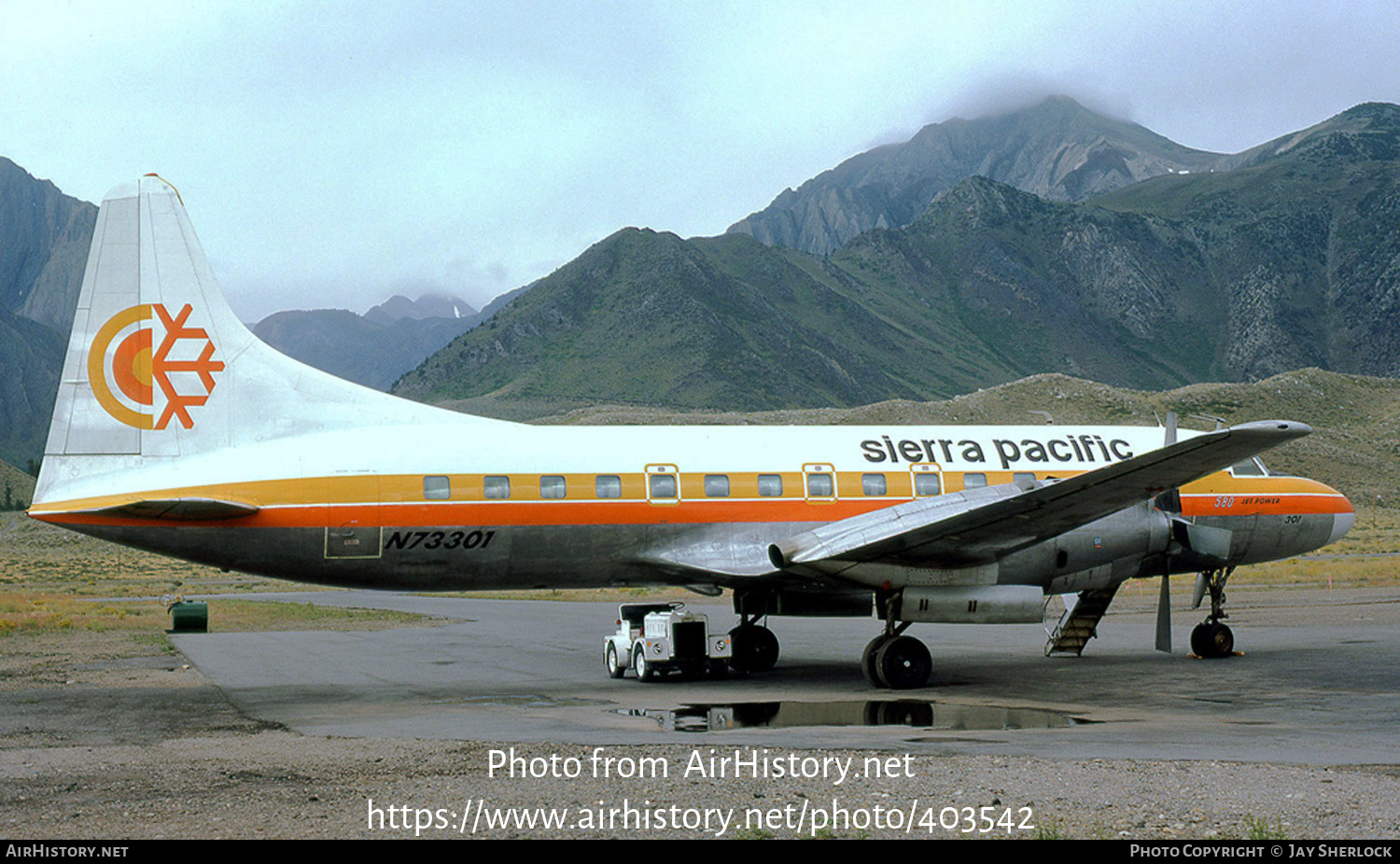 Aircraft Photo of N73301 | Convair 580 | Sierra Pacific Airlines | AirHistory.net #403542