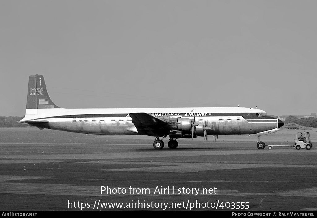 Aircraft Photo of N297 | Douglas DC-7C | ASA International Airlines - Aerovias Sud Americana | AirHistory.net #403555