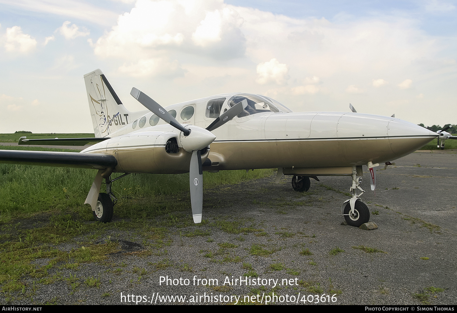 Aircraft Photo of G-GILT | Cessna 421C Golden Eagle | AirHistory.net #403616