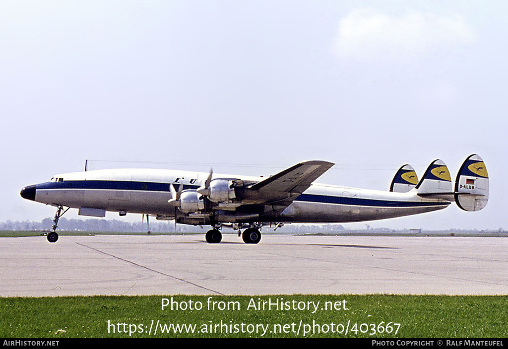 Aircraft Photo of D-ALUB | Lockheed L-1649A Starliner | Lufthansa | AirHistory.net #403667