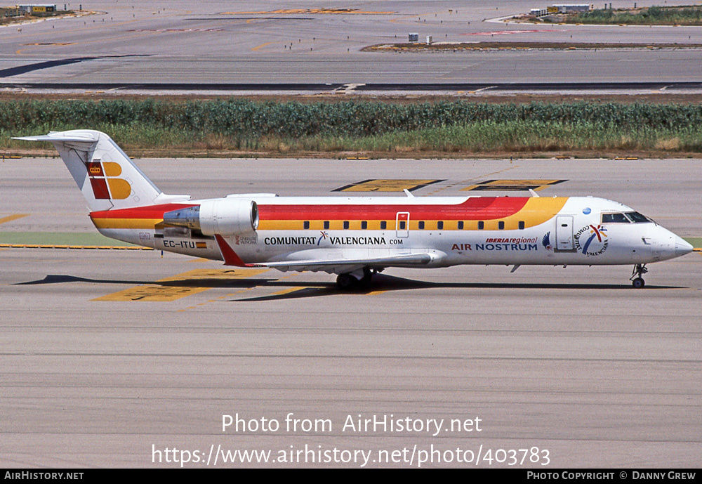 Aircraft Photo of EC-ITU | Bombardier CRJ-200ER (CL-600-2B19) | Iberia Regional | AirHistory.net #403783