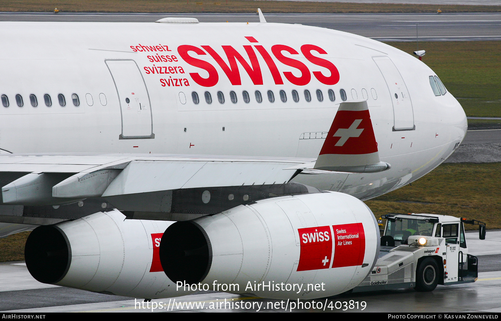 Aircraft Photo of HB-JME | Airbus A340-313X | Swiss International Air Lines | AirHistory.net #403819