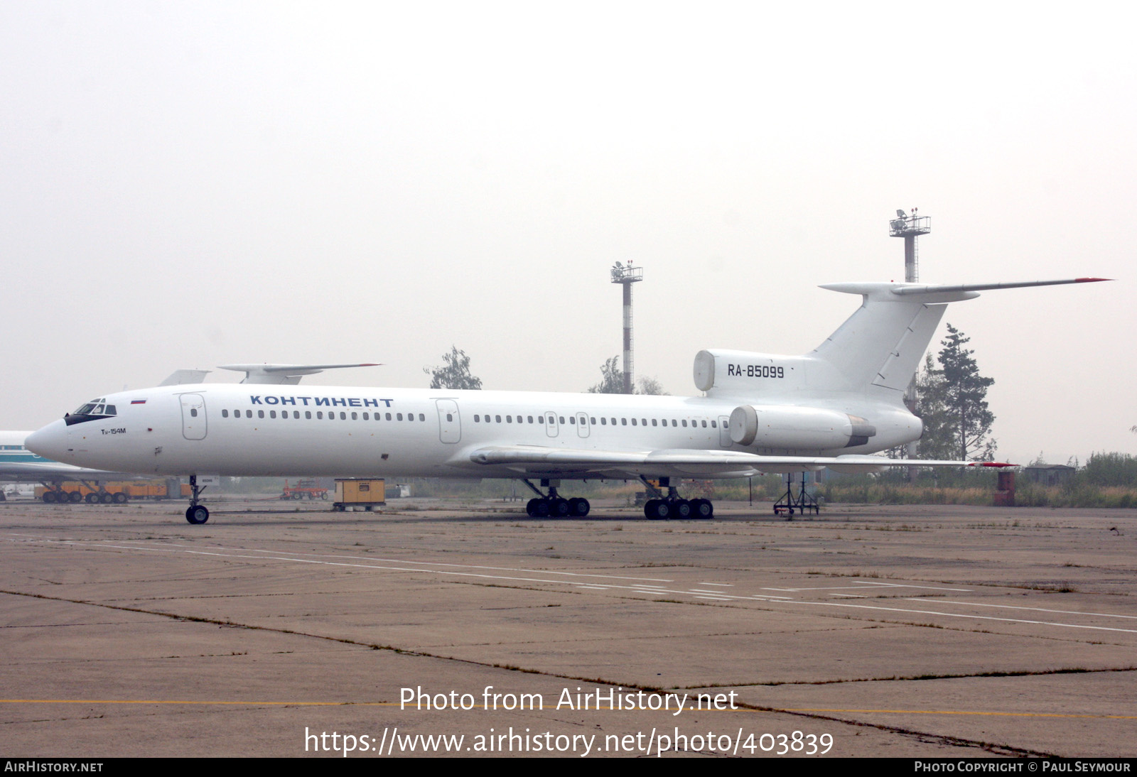 Aircraft Photo of RA-85099 | Tupolev Tu-154M | Continent | AirHistory.net #403839