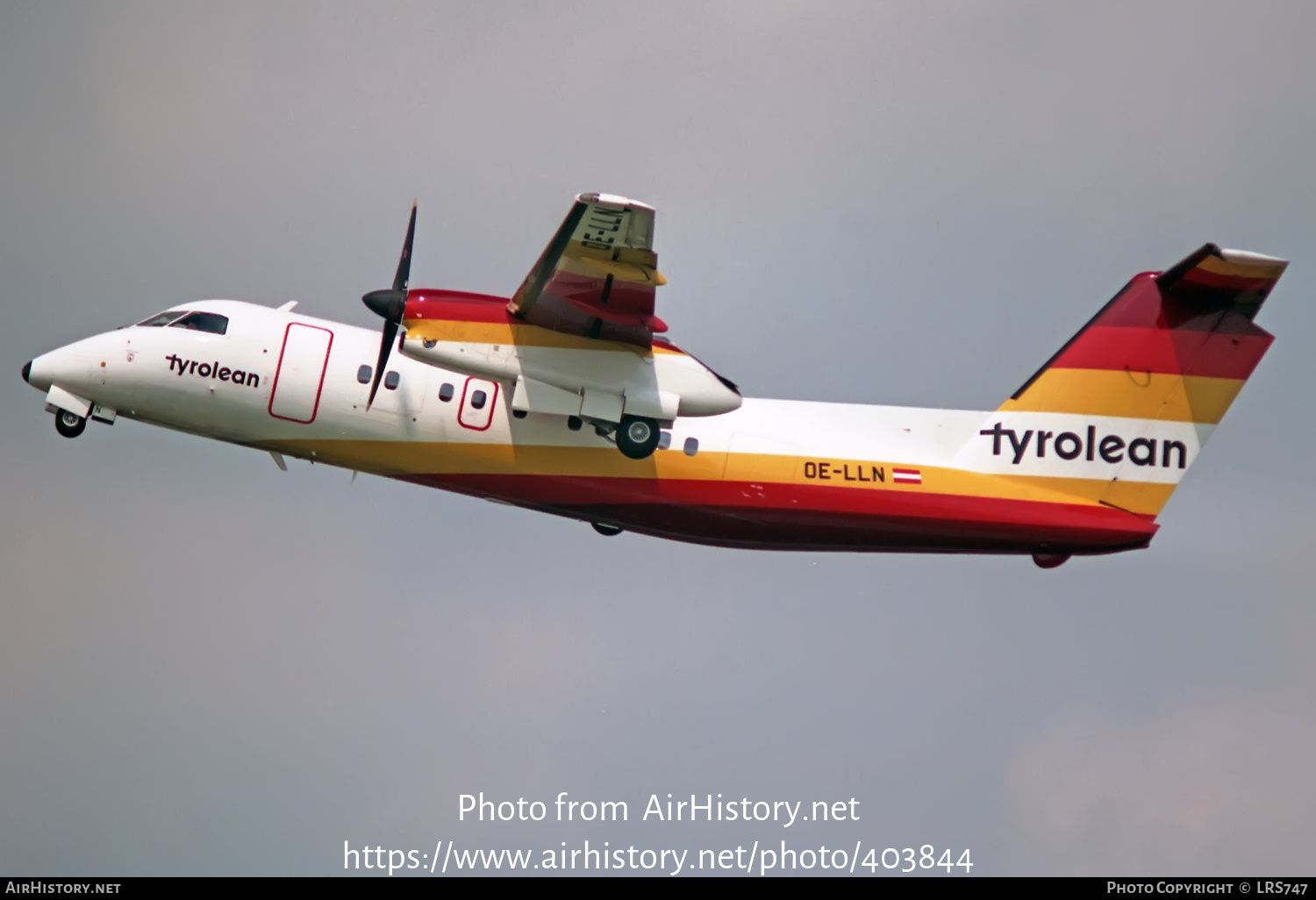 Aircraft Photo of OE-LLN | De Havilland Canada DHC-8-103 Dash 8 | Tyrolean Airways | AirHistory.net #403844