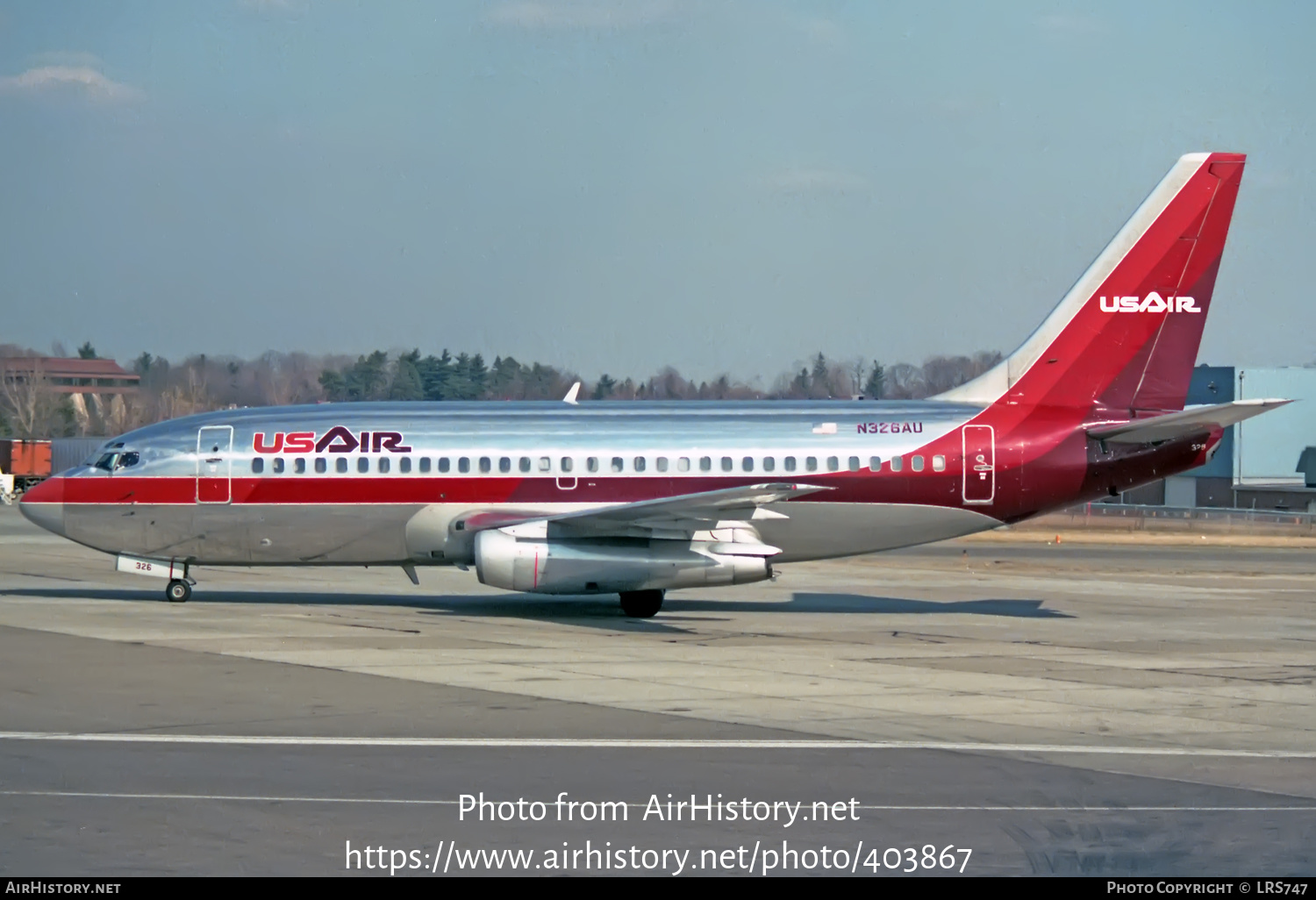 Aircraft Photo of N326AU | Boeing 737-2B7/Adv | USAir | AirHistory.net #403867