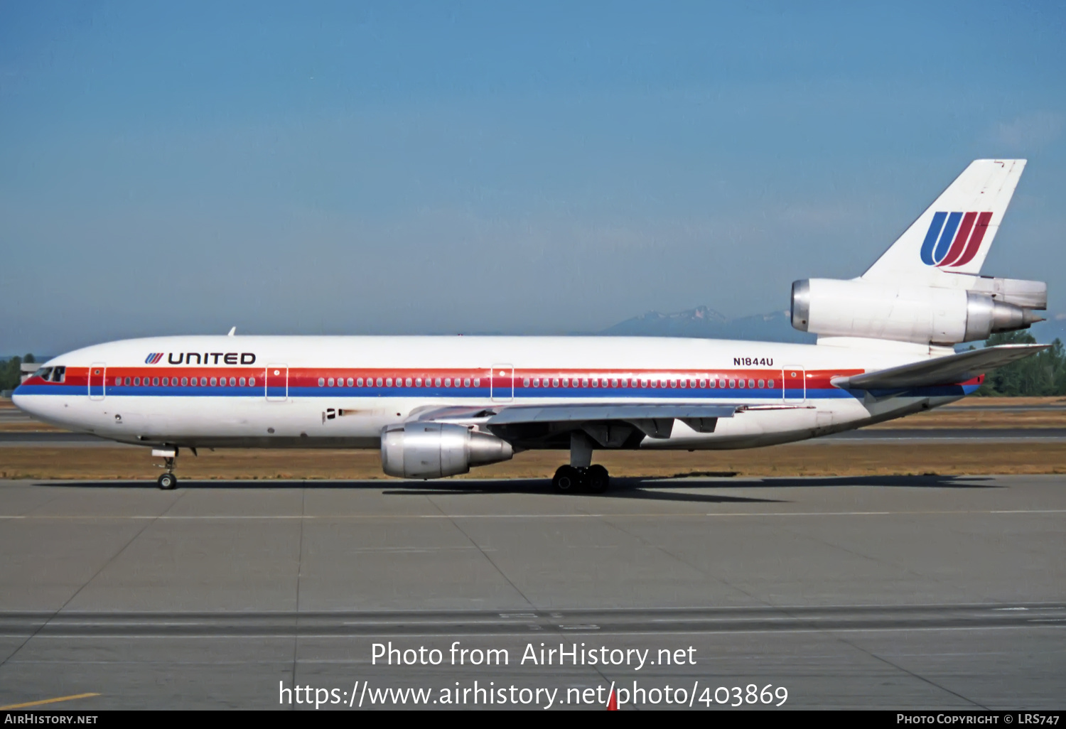 Aircraft Photo of N1844U | McDonnell Douglas DC-10-10 | United Airlines ...