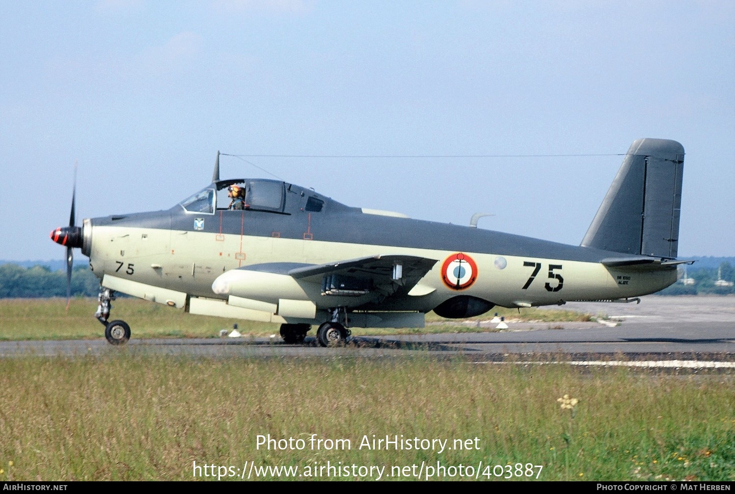 Aircraft Photo of 75 | Bréguet 1050 Alizé | France - Navy | AirHistory.net #403887