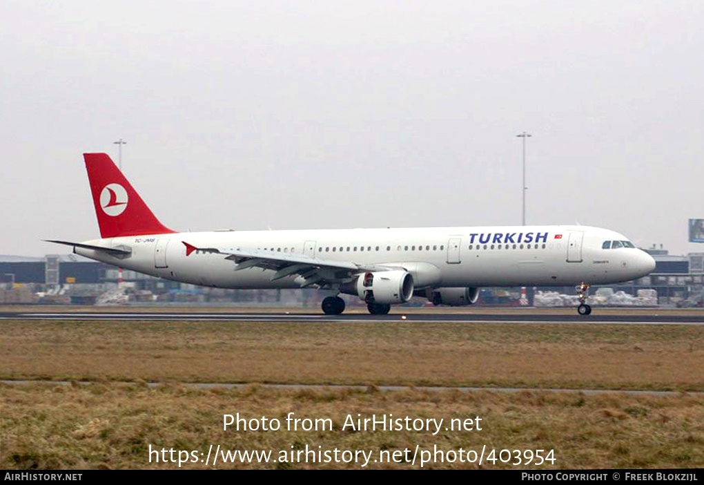 Aircraft Photo of TC-JMF | Airbus A321-211 | Turkish Airlines | AirHistory.net #403954