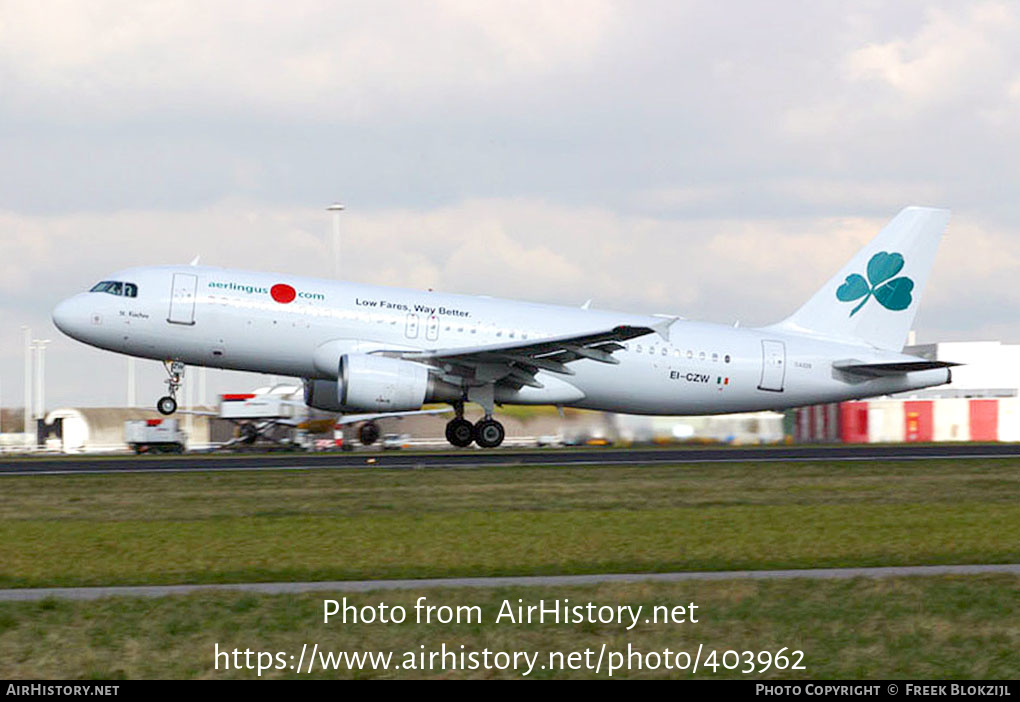 Aircraft Photo of EI-CZW | Airbus A320-214 | Aer Lingus | AirHistory.net #403962