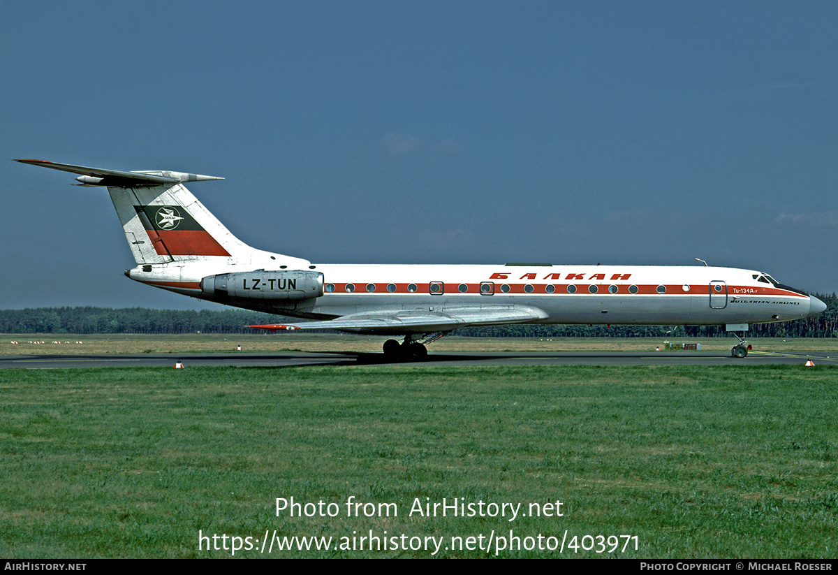 Aircraft Photo of LZ-TUN | Tupolev Tu-134A-3 | Balkan - Bulgarian Airlines | AirHistory.net #403971