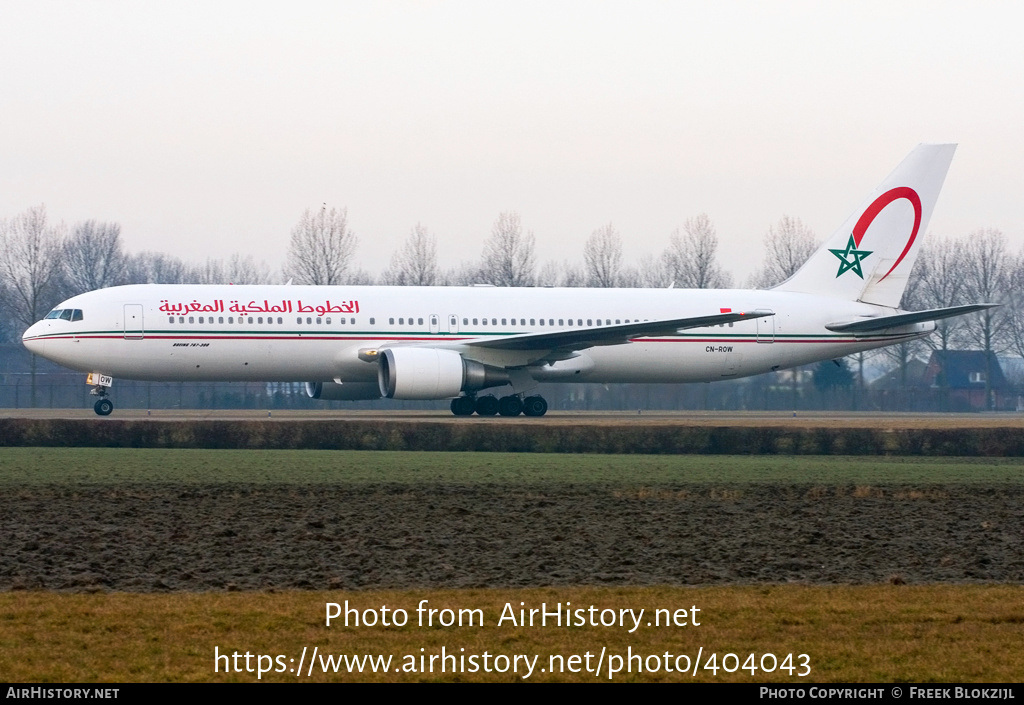 Aircraft Photo of CN-ROW | Boeing 767-343/ER | Royal Air Maroc - RAM | AirHistory.net #404043