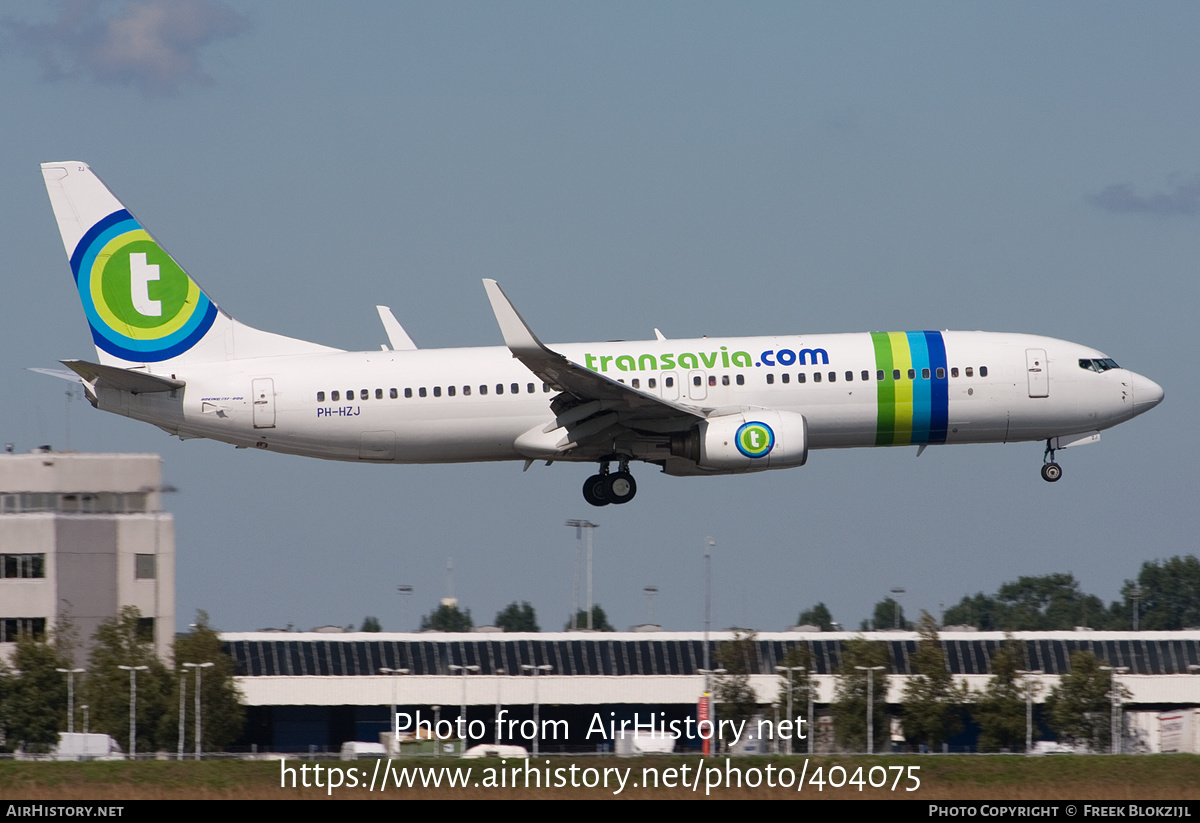 Aircraft Photo of PH-HZJ | Boeing 737-8K2 | Transavia | AirHistory.net #404075