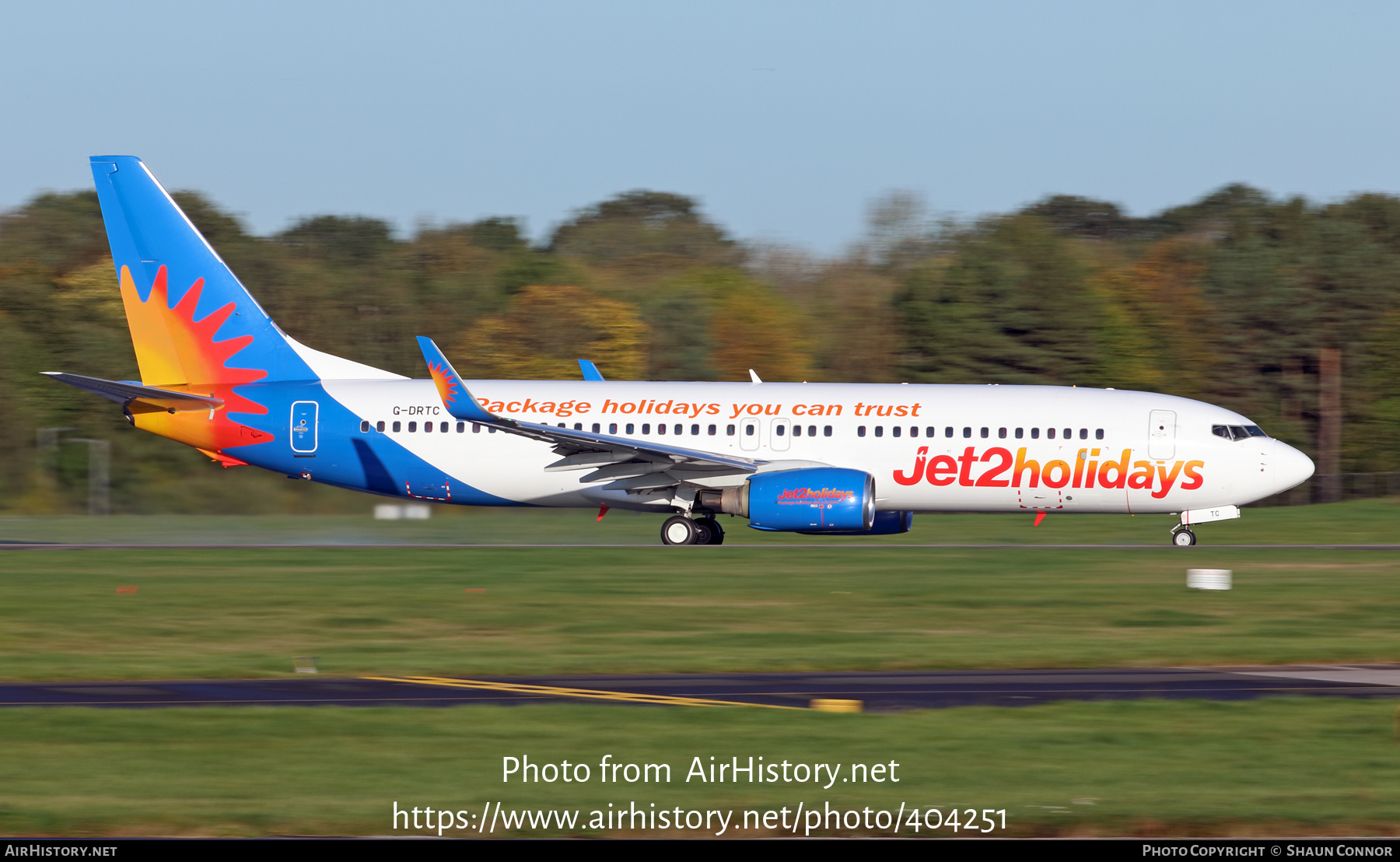 Aircraft Photo of G-DRTC | Boeing 737-808 | Jet2 Holidays | AirHistory.net #404251