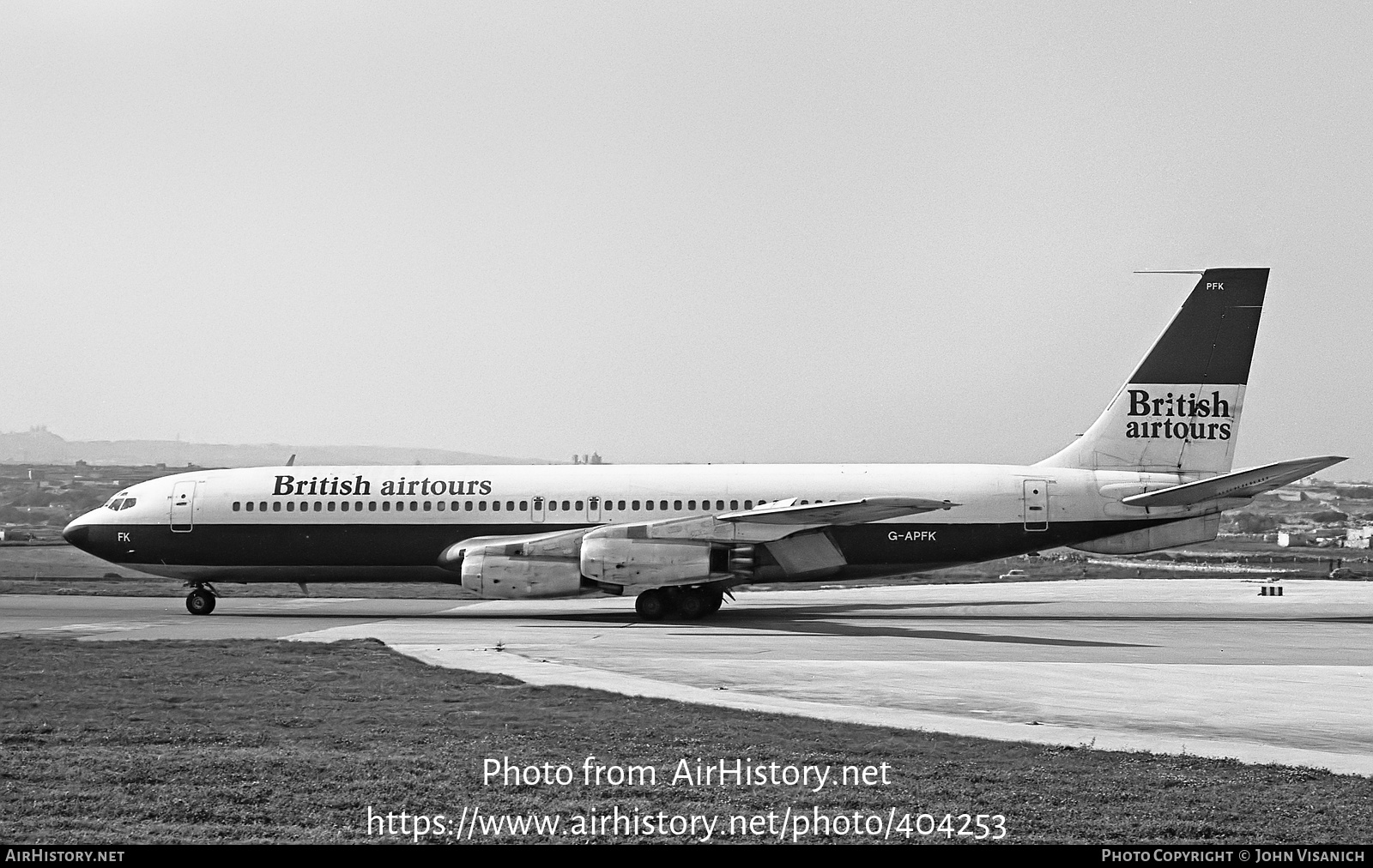 Aircraft Photo of G-APFK | Boeing 707-436 | British Airtours | AirHistory.net #404253