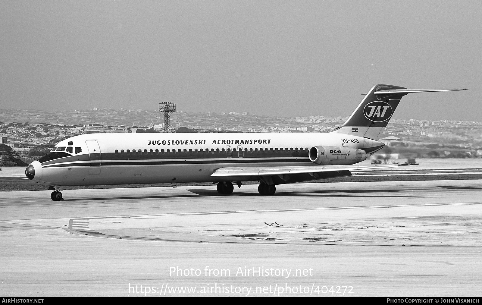 Aircraft Photo of YU-AHO | McDonnell Douglas DC-9-32 | JAT Yugoslav Airlines - Jugoslovenski Aerotransport | AirHistory.net #404272