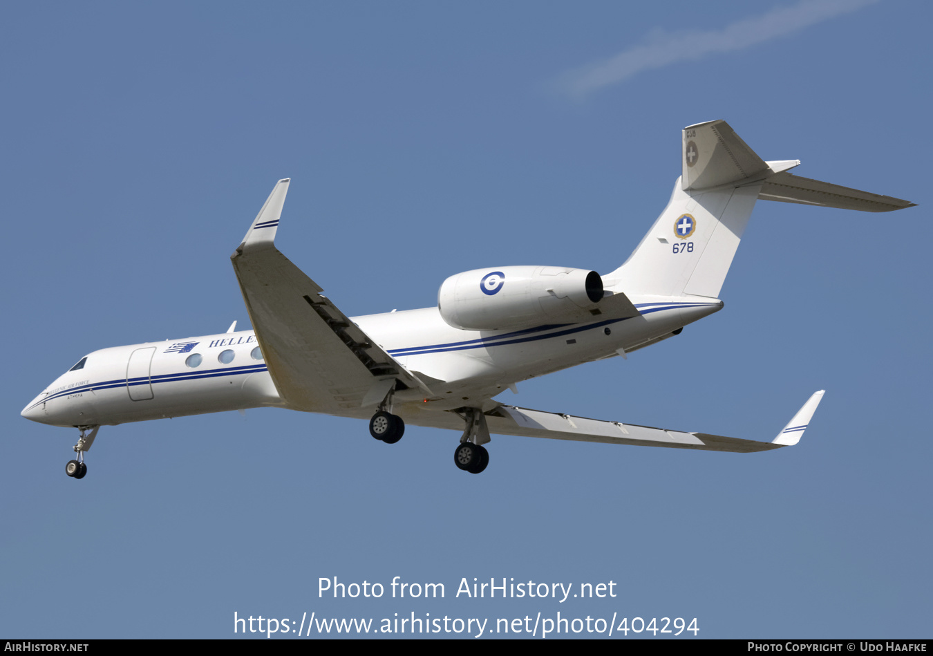 Aircraft Photo of 678 | Gulfstream Aerospace G-V Gulfstream V | Greece - Air Force | AirHistory.net #404294