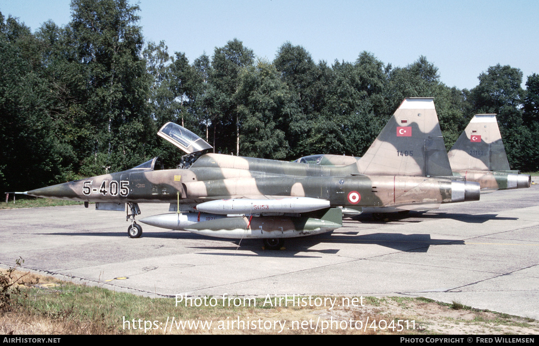 Aircraft Photo of 1405 | Northrop F-5A Freedom Fighter | Turkey - Air Force | AirHistory.net #404511