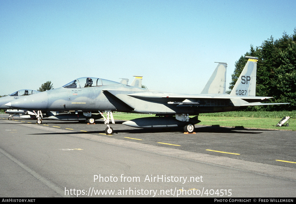 Aircraft Photo of 84-0027 / AF84-027 | McDonnell Douglas F-15C Eagle | USA - Air Force | AirHistory.net #404515