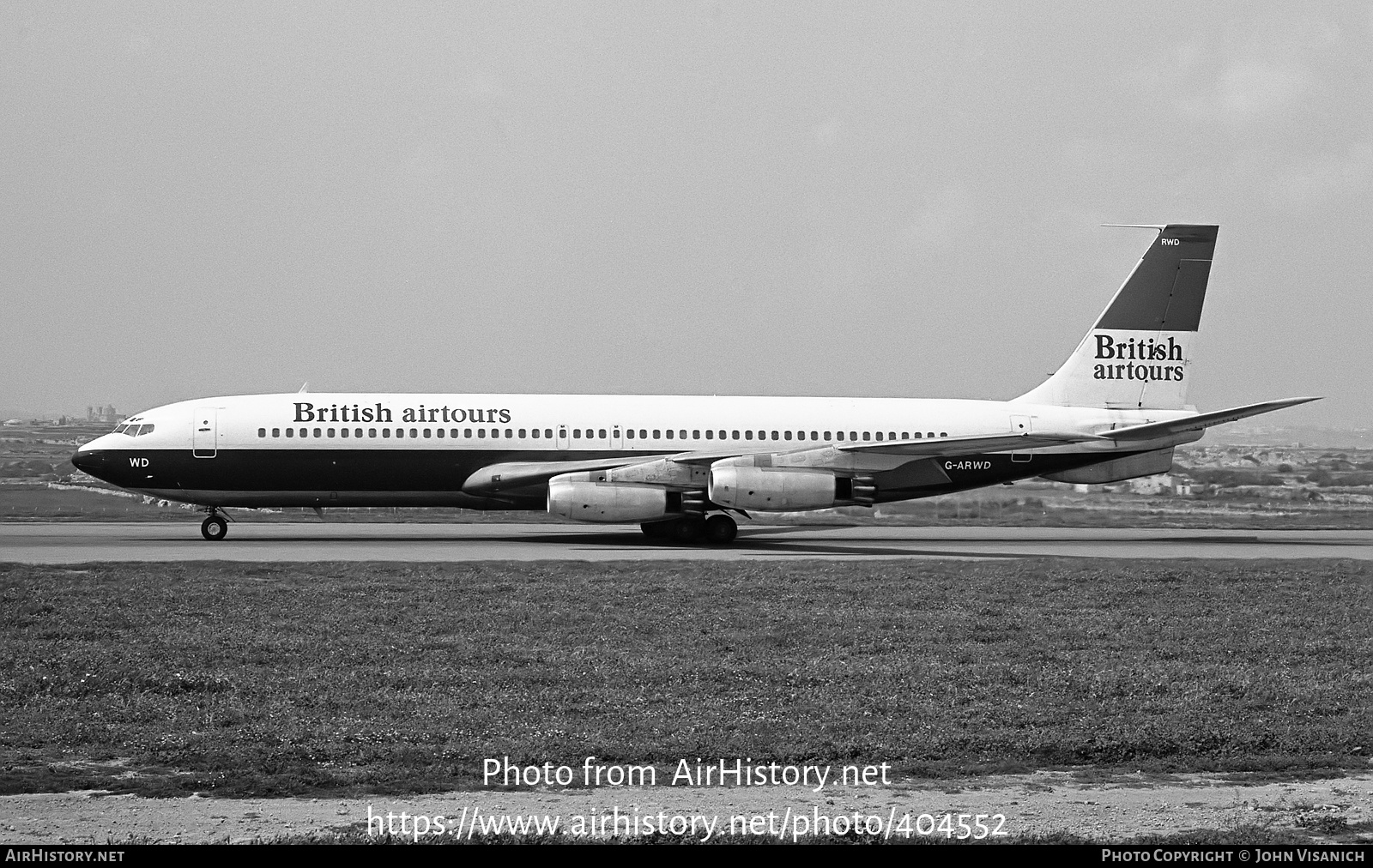 Aircraft Photo of G-ARWD | Boeing 707-465 | British Airtours | AirHistory.net #404552