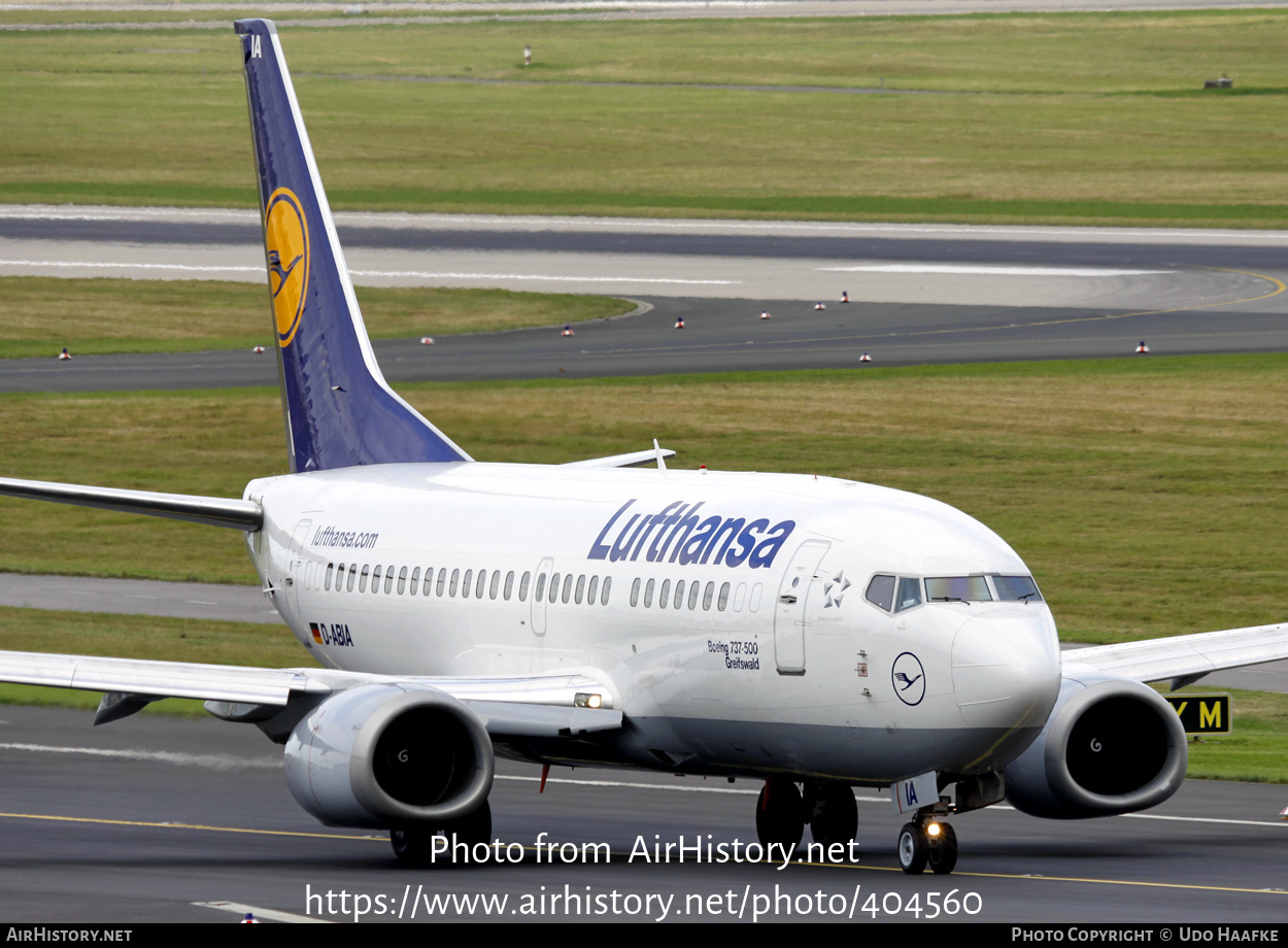 Aircraft Photo of D-ABIA | Boeing 737-530 | Lufthansa | AirHistory.net #404560