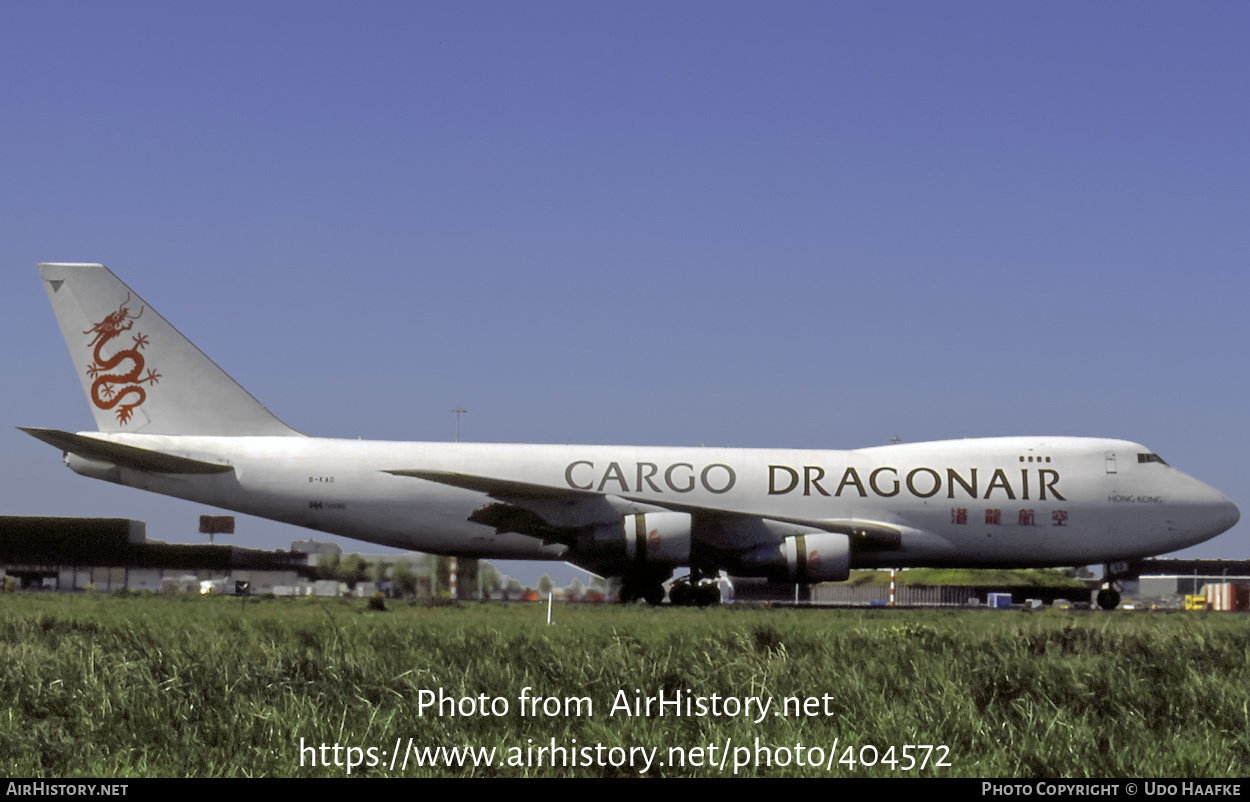 Aircraft Photo of B-KAD | Boeing 747-209F/SCD | Dragonair Cargo | AirHistory.net #404572