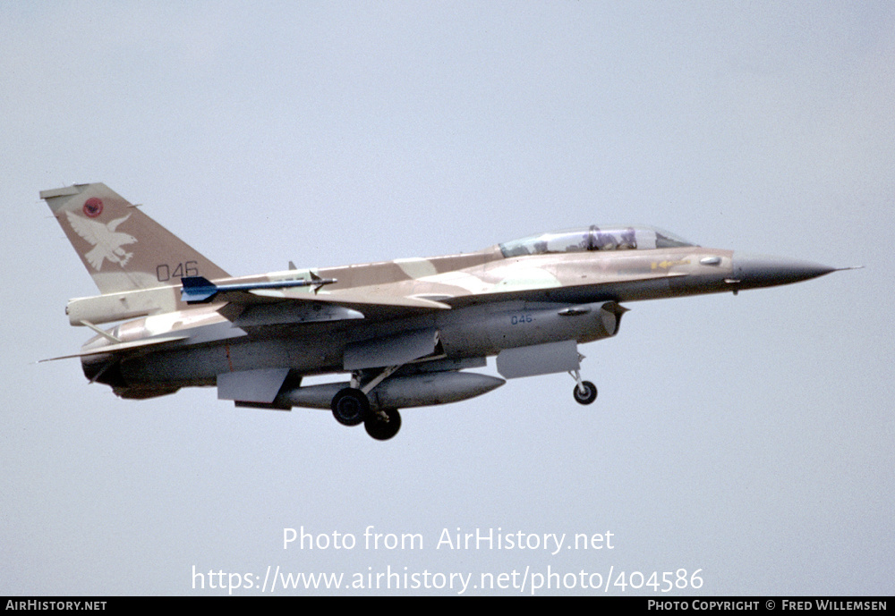 Aircraft Photo of 046 | General Dynamics F-16D Barak | Israel - Air Force | AirHistory.net #404586