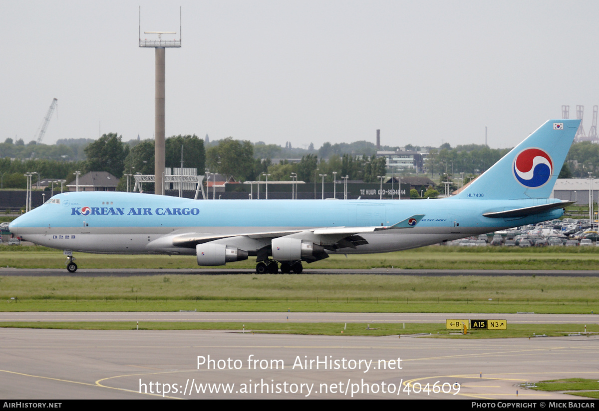 Aircraft Photo of HL7438 | Boeing 747-4B5F/ER/SCD | Korean Air Cargo | AirHistory.net #404609