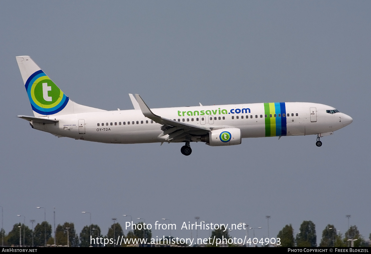 Aircraft Photo of OY-TDA | Boeing 737-8K2 | Transavia | AirHistory.net #404903