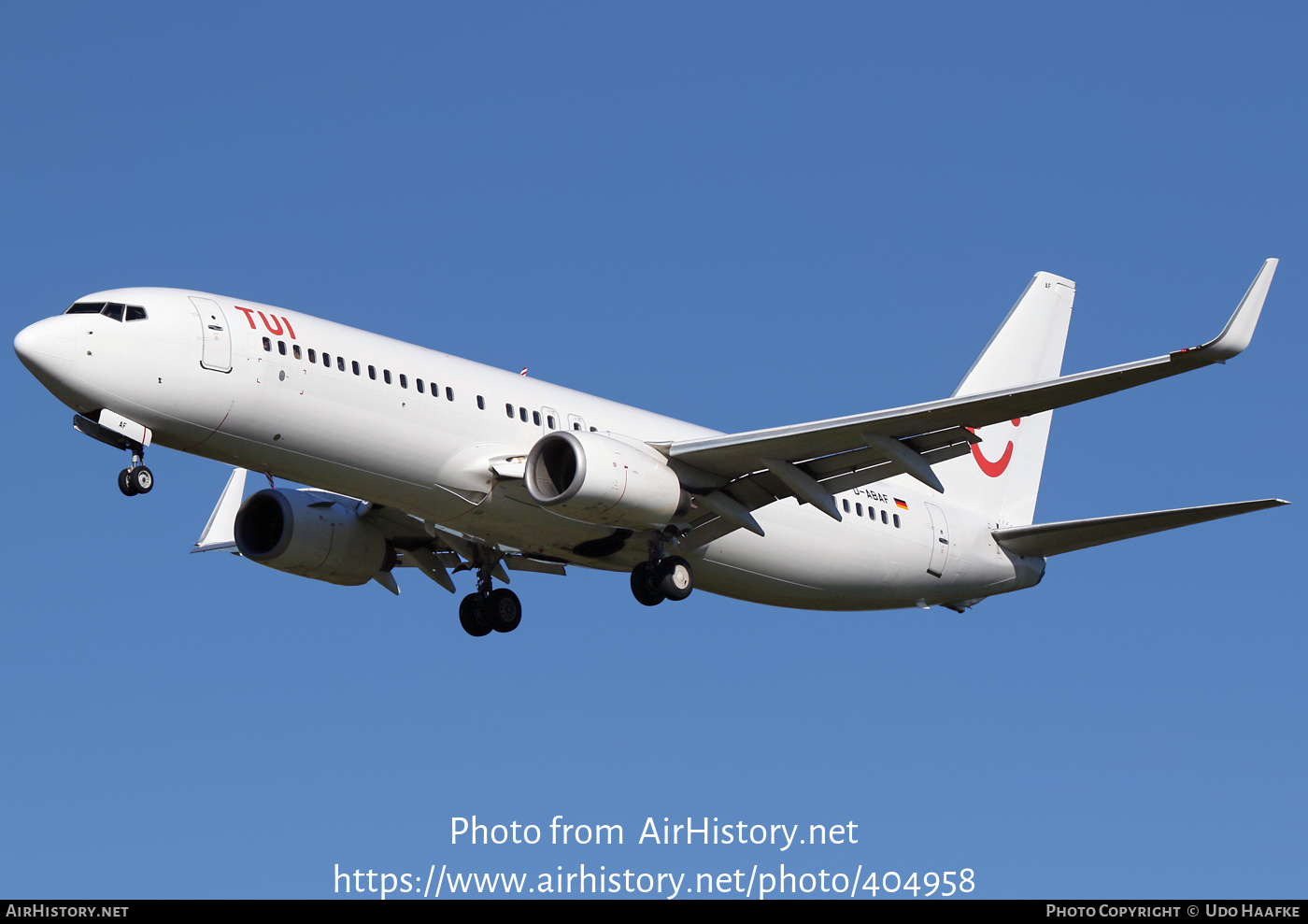 Aircraft Photo of D-ABAF | Boeing 737-86J | TUI | AirHistory.net #404958