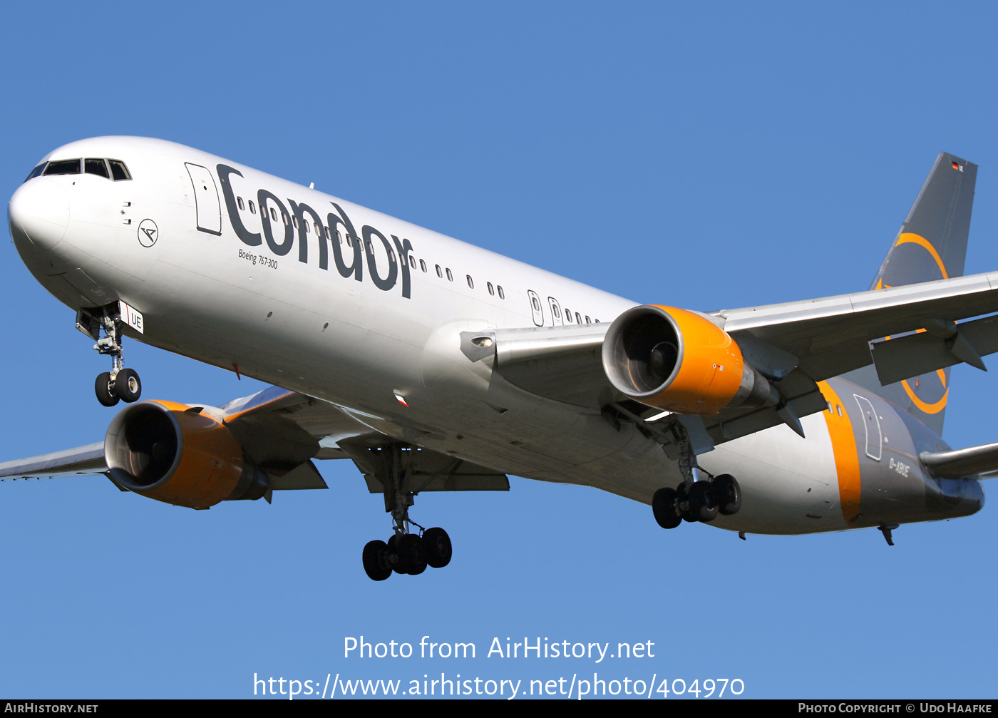 Aircraft Photo of D-ABUE | Boeing 767-330/ER | Condor Flugdienst | AirHistory.net #404970