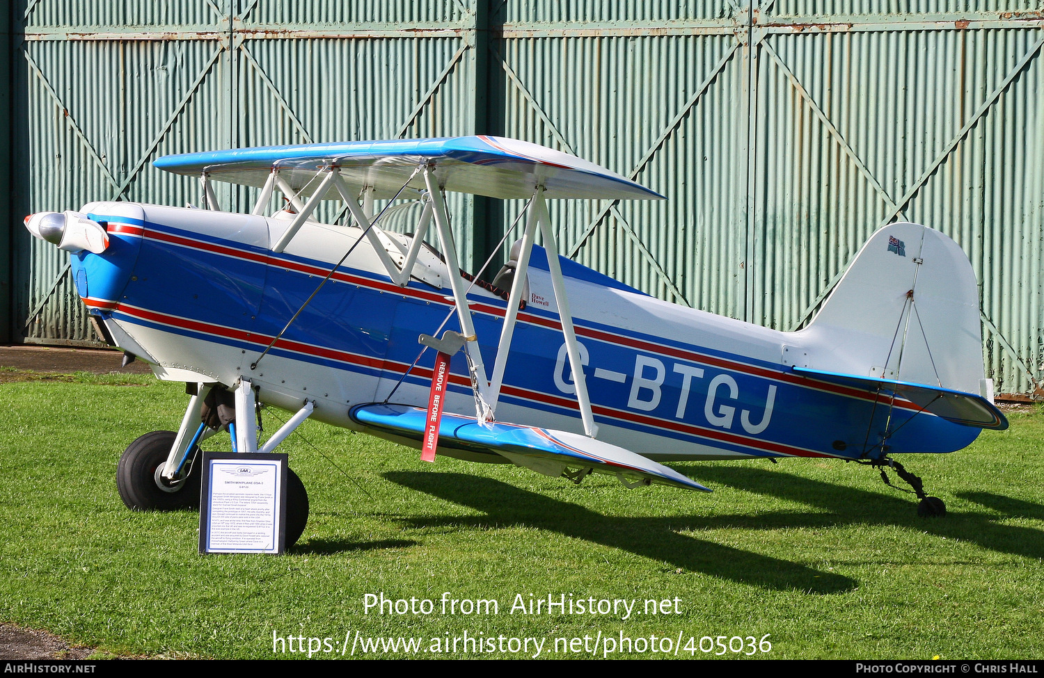 Aircraft Photo of G-BTGJ | Smith DSA-1 Miniplane | AirHistory.net #405036